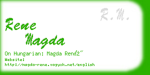 rene magda business card